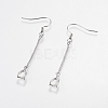 Brass Earring Hooks KK-I618-26P-RS-1