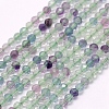  2 Strands Natural Fluorite Beads Strands G-NB0004-60-7