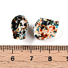 Spray Painted Resin Beads Strands RESI-N041-01D-4