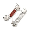 304 Stainless Steel Enamel Stud Earrings EJEW-S229-15P-09-2