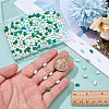 450Pcs 6 Colors Baking Paint Glass Beads GLAA-SC0003-21-3