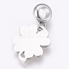 304 Stainless Steel European Dangle Charms STAS-O097-08A-2