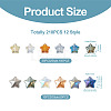 210Pcs 12 Style Electroplate Glass Beads EGLA-SW0001-03-5