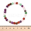 Natural Mixed Wealth Stone Beaded Stretch Bracelets BJEW-D446-B-39-6