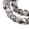 Dyed Natural White Jade Beads Strands G-T140-4mm-B02-4