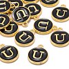 Golden Plated Alloy Charms X-ENAM-S118-02U-4
