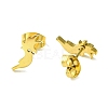 Cute Little Animal Theme 304 Stainless Steel Stud Earrings EJEW-B041-04G-G-2