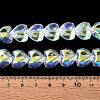 Electroplate Transparent Glass Beads Strands X1-EGLA-N056-01A-13-4