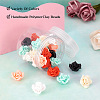 Fashewelry 30Pcs 6 Colors Handmade Polymer Clay Beads CLAY-FW0001-04-4