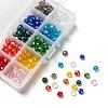 10 Colors Electroplate Glass Beads EGLA-JP0002-01B-8mm-5