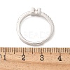 S925 Sterling Silver Adjustable Letter Rings for Women RJEW-M068-01P-M-3