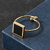 304 Stainless Steel Cuff Open Rings for Women RJEW-B161-01G-01-3