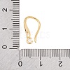 Rack Plating Brass Cubic Zirconia Earring Hooks KK-S374-05G-02-3