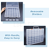 48 Grids Transparent Polypropylene(PP) Storage Box Organizer CON-WH0089-60A-4