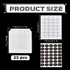 25Pcs Rectangle Kraft Paper No Handle Food Storage Bags CARB-LP0001-01-2