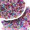 6/0 Baking Paint Transparent Fringe Glass Seed Beads X1-SEED-N006-06-1