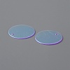 Iridescent PVC Paillette/Sequins Pendants PVC-WH0006-01B-2