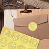 6 Patterns Aluminium-foil Paper Adhesive Embossed Stickers DIY-WH0451-001-6