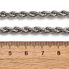 Non-Tarnish 304 Stainless Steel Rope Chain Necklaces X-NJEW-F226-03P-06-4