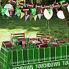 2Pcs Paper Rugby Triangle Flag Banners AJEW-SP0004-76-5