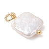 Natural Nucleated Pearl Keshi Pendants PALLOY-JF04626-01-4