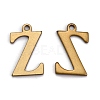 304 Stainless Steel Alphabet Charms STAS-H122-Z-AB-1