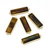 Natural Tiger Eye Links connectors G-P431-07C-1