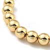 Rack Plating Brass Round Beaded Slider Bracelet for Women BJEW-B066-01A-03-2