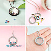 4Pcs 2 Style Alloy Glass Crystal Rhinestone Pendants PALLOY-TA0002-36D-9