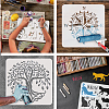 PET Hollow Out Drawing Painting Stencils DIY-WH0391-0513-4