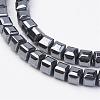 Non-magnetic Synthetic Hematite Beads Strands G-F396-34-6x6mm-1