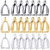 120Pcs 3 Colors Grade AA Brass Ice Pick Pinch Bails for Pendant Making KK-SC0005-19-1