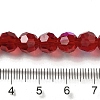 Electroplate Transparent Glass Beads Strands LS-EGLA-A035-T8mm-L07-4