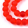 Transparent Glass Beads Strands GLAA-T032-T6mm-MD09-2