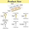 750Pcs Iron Screw Eye Peg Bails IFIN-YW0003-89-2