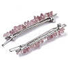 Platinum Plated Alloy French Hair Barrettes PHAR-T003-01F-2