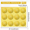 34 Sheets Self Adhesive Gold Foil Embossed Stickers DIY-WH0509-053-2