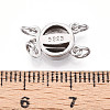 925 Sterling Silver Box Clasps STER-T008-150P-3