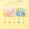 130Pcs 10 Colors Gradient Color Transparent Acrylic Beads OACR-FS0002-05-9