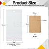 50Pcs Rectangle Kraft Paper One Pair Earring Display Cards with Hanging Hole CDIS-CJ0001-03-2