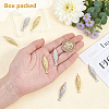 8Pcs 2 Colors Rack Plating Brass Micro Pave Clear Cubic Zirconia Pendants KK-BC0015-84-3