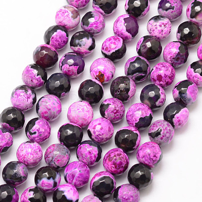 Natural Fire Crackle Agate Bead Strands X-G-K166-06F-8mm-07-1