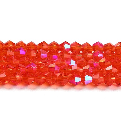 Transparent Electroplate Glass Beads Strands LS-EGLA-A039-T2mm-L14-1