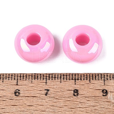 Opaque Acrylic European Beads OACR-E033-19K-1