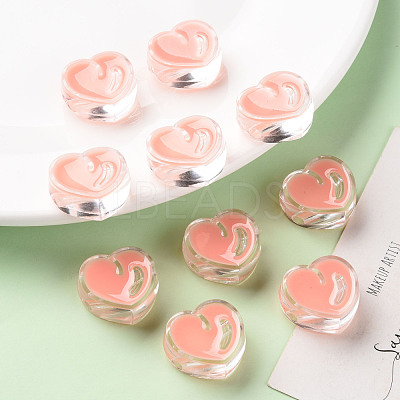 Transparent Enamel Acrylic Beads TACR-S155-004C-1