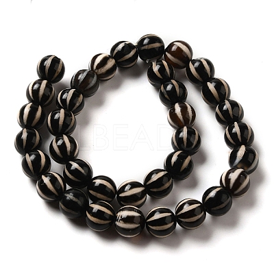 Tibetan Style dZi Beads Strands TDZI-NH0001-A01-02-1