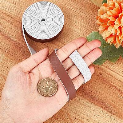 Flat Microfiber Imitation Leather Cord LC-WH0006-07A-04-1