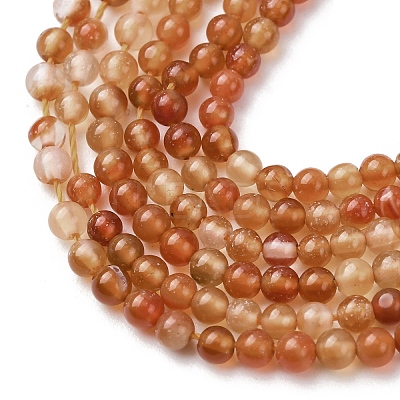 Natural Agate Beads Strands G-Z116-A06-2mm-1