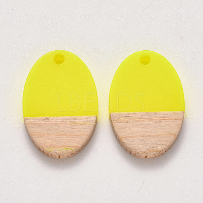 Resin & Wood Pendants RESI-S384-007A-1