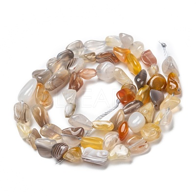 Natural Botswana Agate Beads Strands G-G018-26-1